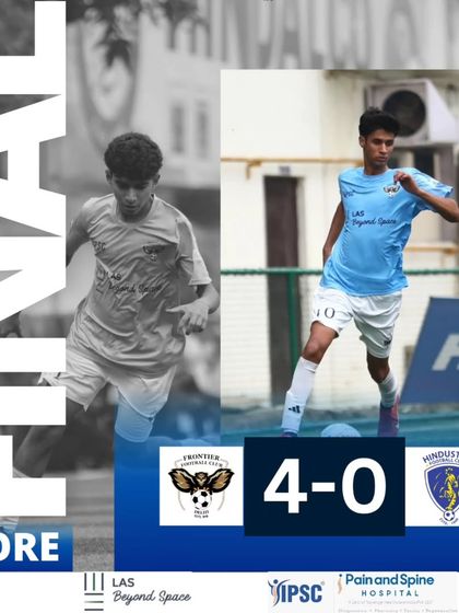 Final score from our U-17 match. A convincing 4-0 victory for the team.