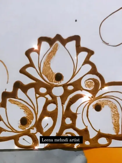The beginning stages of a lotus motif, showing how to use shading to create depth.