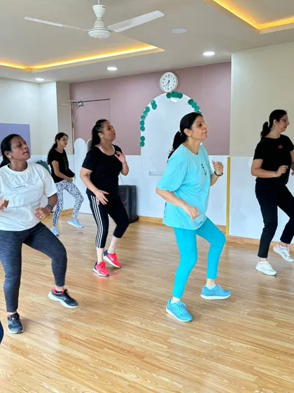 A shot from our Zumba workshop at The Shree Ram Wonder Playschool in Noida. We are excited to start a new weekend batch there.