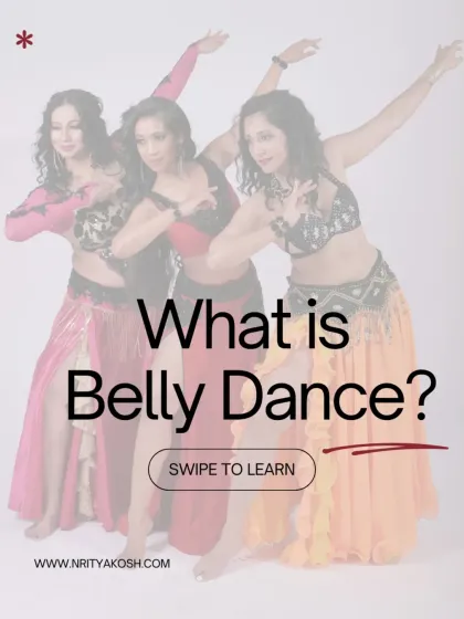 What is Belly Dance? It's an umbrella term for a family of dances from the MENAHT region, characterized by intricate hip and torso articulation.