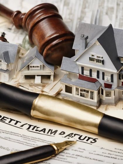 This image of miniature houses and a gavel represents the complexities of property disputes. I guide clients through the necessary legal steps, from seeking initial legal advice and attempting mediation to pursuing litigation to protect their property rights.