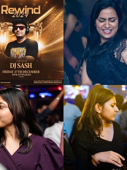 A 'Rewind 2024' party collage, where we look back at the biggest hits of the year.