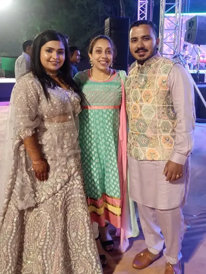 With the beautiful bride and groom. It was an honor to be a part of their celebration.
