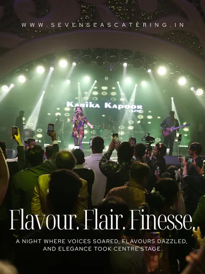 Flavour. Flair. Finesse. We were the culinary force behind a spectacular night where the voice of Kanika Kapoor soared, and our flavours dazzled.