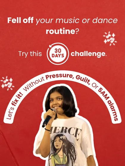 Fell off your music or dance routine? Try our 30-day challenge to fix it without pressure, guilt, or 5 AM alarms.