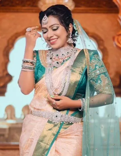 A candid shot that captures the sparkle and elegance of the American diamond set in natural light.