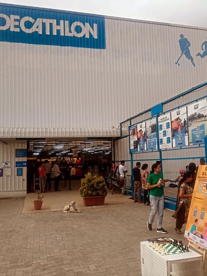 We set up our registration and information desk right at the entrance of Decathlon, making it easy for participants to sign up for the 'Shatranj Mahotsav' tournament.