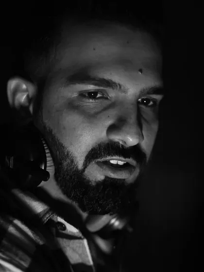 The pictures might be monochromatic, but the night was anything but. Capturing the mood while spinning a set on a Saturday night.