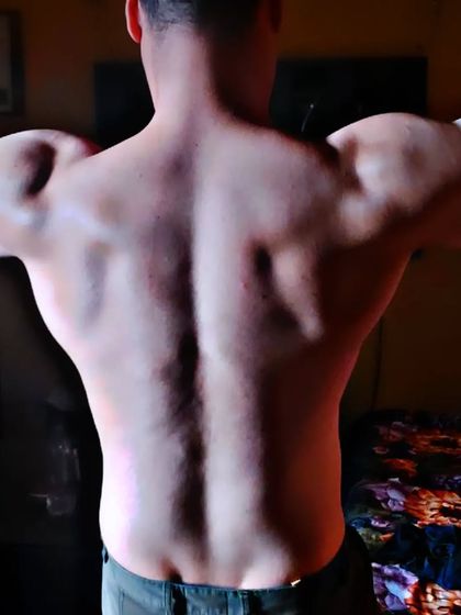 This tiger-striped back is the result of learning from every workout. I teach you to have a tiger mindset: you either win or you learn.