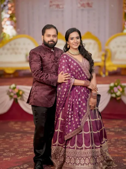 A classic posed portrait of the couple at their engagement. We ensure a mix of candid and formal shots to provide a complete collection of memories.