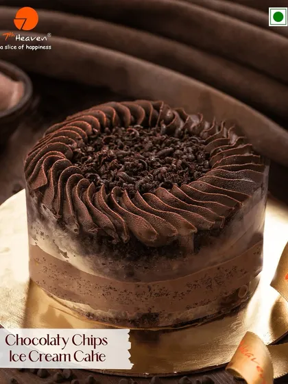 Layers of chill, chunks of thrill. Our Chocolaty Chips Ice Cream Cake is a shortcut to cloud nine for any chocolate lover, packed with chocolate chips and rich ice cream.
