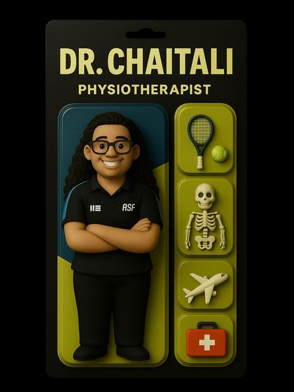 Meet Dr. Chaitali, whose expertise in sports like tennis makes her a valuable asset to our team.