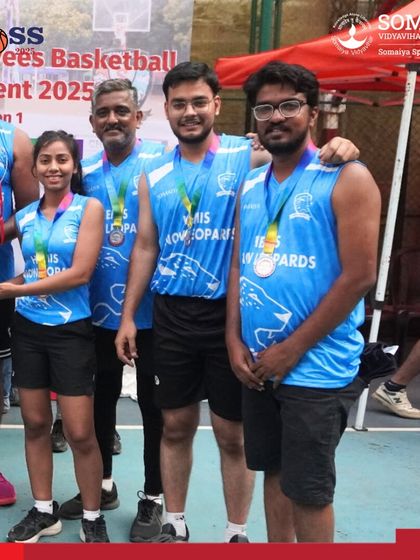 The Hemis Snow Leopards basketball team posing with their runners-up trophy. We provide distinct awards for all podium finishers.
