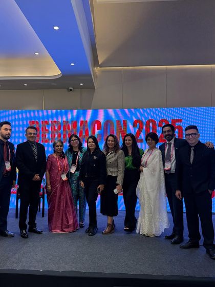 A group of dedicated professionals on stage at Dermacon 2025. It is inspiring to be surrounded by so much talent and passion for dermatology.