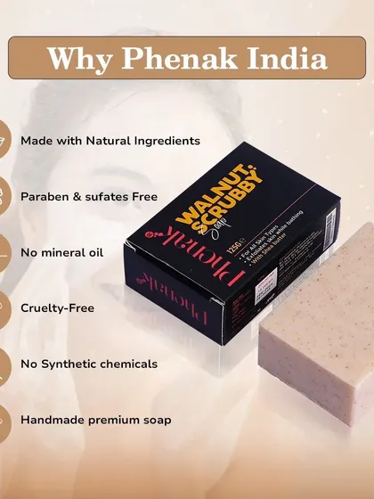 I am committed to creating clean, natural products. My Walnut Scrubby Soap is a handmade, premium bar made without parabens, sulfates, mineral oil, or synthetic chemicals. It is, of course, always cruelty-free.