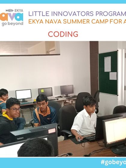Students in our computer lab are fully engaged in a coding session as part of the Little Innovators Program. I provide a focused environment where they can learn programming languages and develop computational thinking skills.