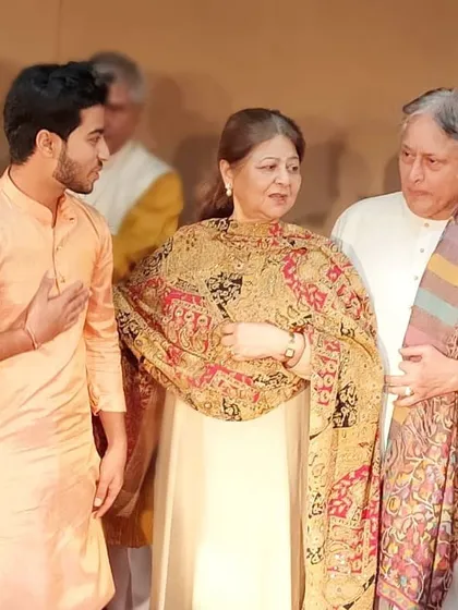 The moment Ustad Amjad Ali Khan Sir and Subhalakshmi Mam spoke about my solo performance. I am forever grateful.