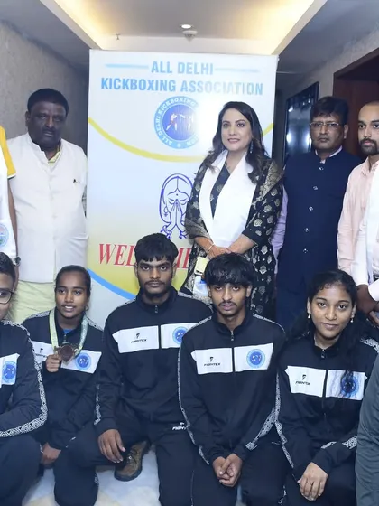 Another shot with the athletes and officials. Their success is our collective goal, and it's a privilege to be part of their journey.