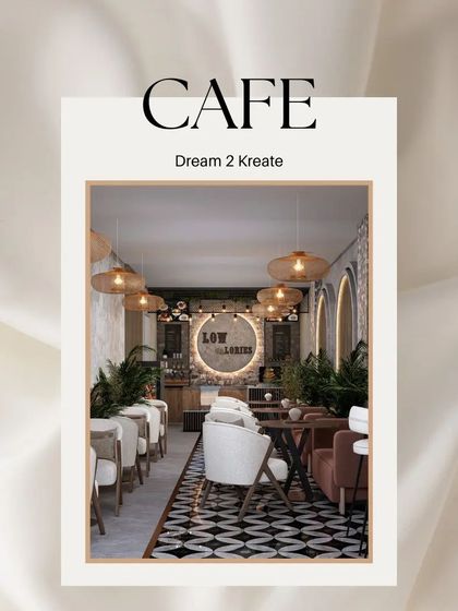 A promotional graphic for the "Low Calories" cafe project.