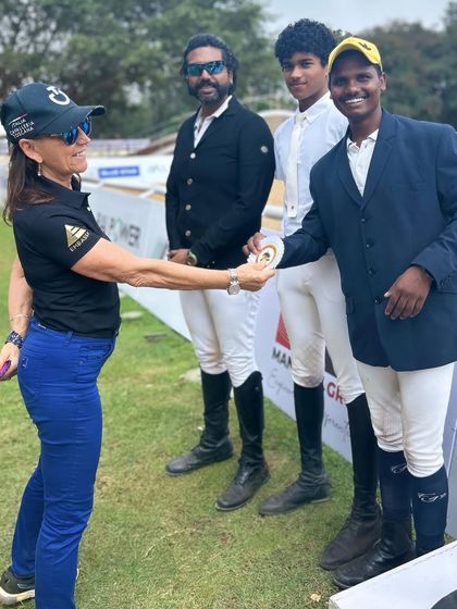 Our trainers and riders receiving their awards at the EPL Show. These moments of recognition fuel our drive to continue pushing for excellence in the equestrian world.