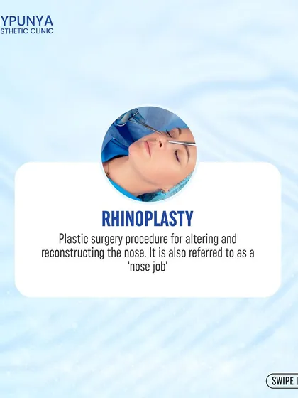 Rhinoplasty is a plastic surgery procedure for altering and reconstructing the nose. It can be for aesthetic reasons, functional reasons, or both.