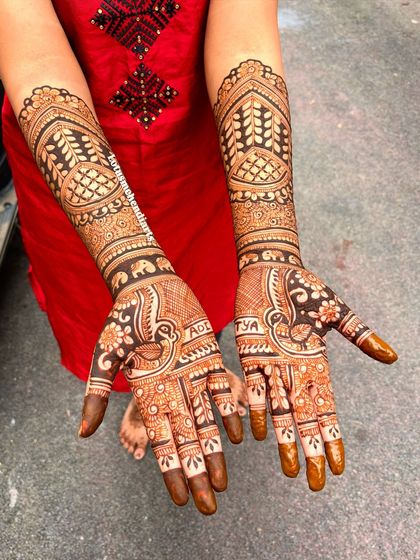 Lotus Mehendi Arts - Bridal & Occasion Mehendi Elaborate Bridal Designs photo 58
