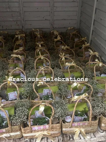A shot of the 250 first birthday return favors ready for delivery. We managed this large order in just 7 days, ensuring everything was perfect and delivered on time.