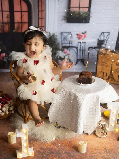 The joy of turning one is written all over her face. These photos are a celebration of a whole year of growth and happiness.