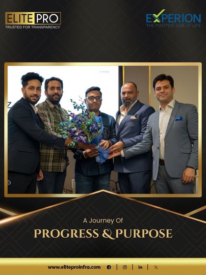 This photo celebrates our journey of progress and purpose with our long-standing partner, Experion Developers. We are proud to guide clients toward the right real estate investments, built on a foundation of integrity and strong partnerships.