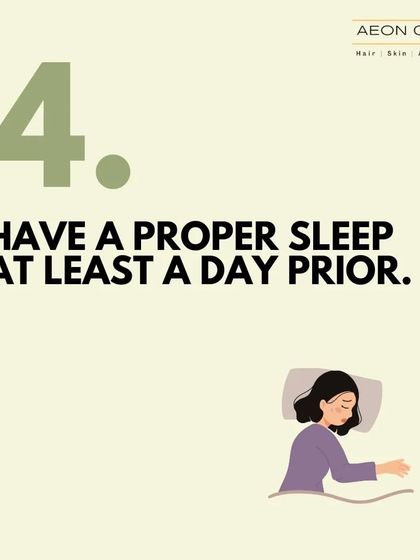 Getting proper sleep at least a day prior to your surgery is important. Being well-rested helps your body handle the procedure and aids in recovery.