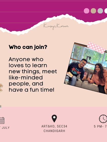 I'm so excited to be hosting a workshop in Chandigarh, the city where I did my graduation. It's going to be a special one, filled with art, reflection, and connection.