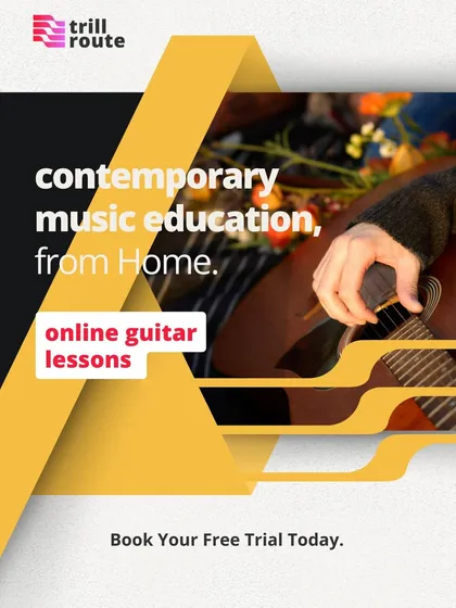Your music journey, from the comfort of your home. We offer online guitar, ukulele, and vocal lessons that bring our unique, contemporary music education directly to you. Book a free trial and start playing today.
