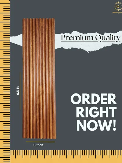 We ensure our products are of premium quality. Our fluted panels come in standard sizes of 9.5 feet by 6 inches, making them easy to calculate for your wall and ensuring a quick installation.