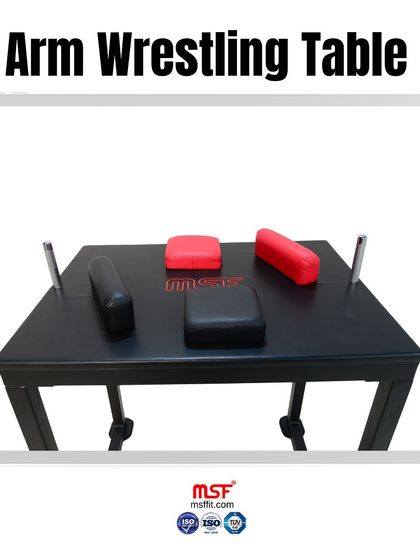 A front view of the Arm Wrestling Table.