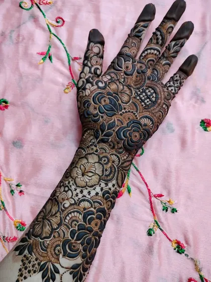 A final look at this gorgeous full-sleeve design, highlighting the dark, shaded elements that give it so much depth.