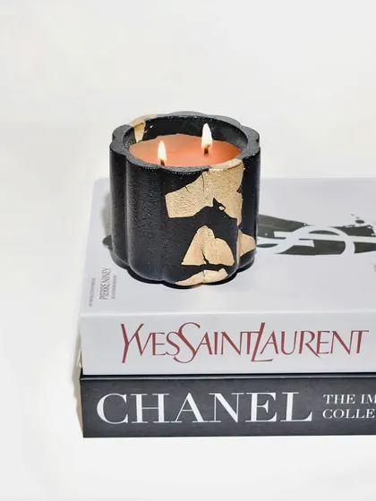 A statement piece. Our black and gold Daisy Jar is bold, chic, and perfect for modern interiors.