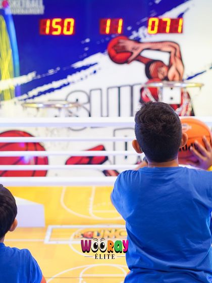 Shoot some hoops at our basketball arcade game. It's a great way for kids to practice their aim and compete for the high score.