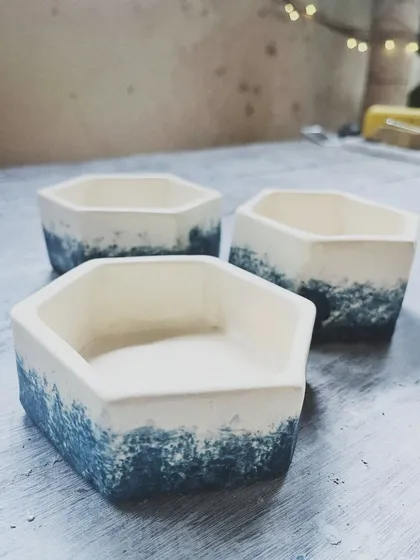 We love the pieces this student created, especially the little bear jar and the bird whistle. She has now signed up for our long-term course to continue her journey.