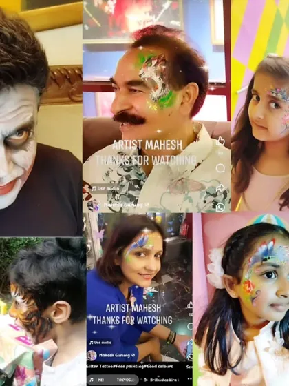A collection of my work on both kids and adults, featuring everything from a scary Joker to simple, elegant party designs.