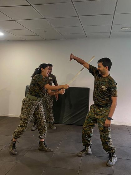 With my husband, Ali. He has been my biggest supporter for 15 years, teaching me about business, perseverance, and kindness. I am so lucky to have him by my side.