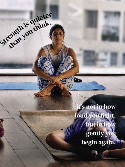 Strength is often quieter than we think. It's not found in the loud battles, but in the gentle resolve to begin again, and again, after every fall.