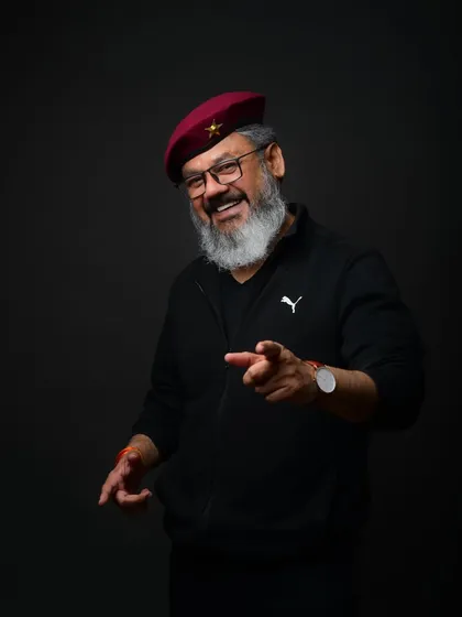 The best portraits capture a person's true spirit. This shot is all about personality, showing a fun, expressive moment that reveals the character behind the face. My sessions are about making you feel comfortable enough to be yourself.