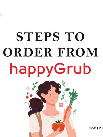 Here are the simple steps to order from HappyGrub. We've made the process as easy as possible for you.