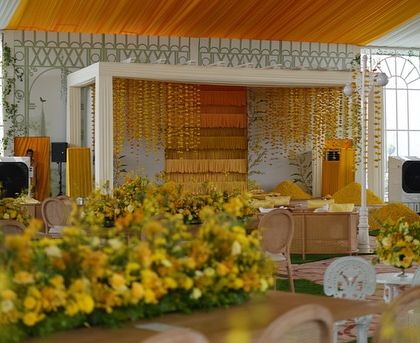 Vibrant Haldi & Mehendi Functions photo 56