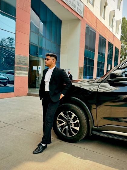 A confident stance outside the court. Failure is not the end; it's a lesson on the path to becoming a great lawyer.