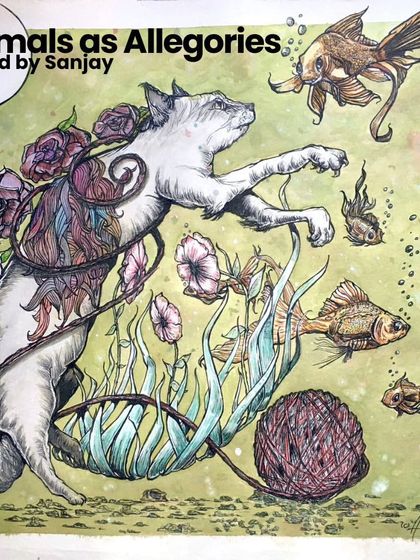 Using "Animals as Allegories," this workshop prompted us to write fables and stories where animals represent human traits, societal issues, or philosophical ideas, in the tradition of 'Animal Farm' or Aesop's Fables.