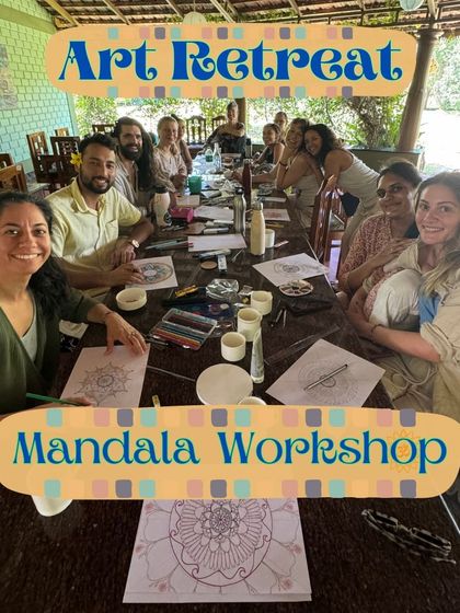 Captions will provide specific details about each retreat, its facilitators, and the daily activities, as seen in the media (e.g., "Learn the theory of Qigong and Traditional Chinese Medicine," "A serendipitous meeting at our ashram led to the creation of our Yin Yang Yoga retreat," "Daily offerings at our Bhakti retreat include kirtan and ecstatic dance.").