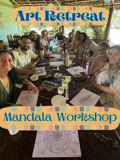 Captions will provide specific details about each retreat, its facilitators, and the daily activities, as seen in the media (e.g., "Learn the theory of Qigong and Traditional Chinese Medicine," "A serendipitous meeting at our ashram led to the creation of our Yin Yang Yoga retreat," "Daily offerings at our Bhakti retreat include kirtan and ecstatic dance.").