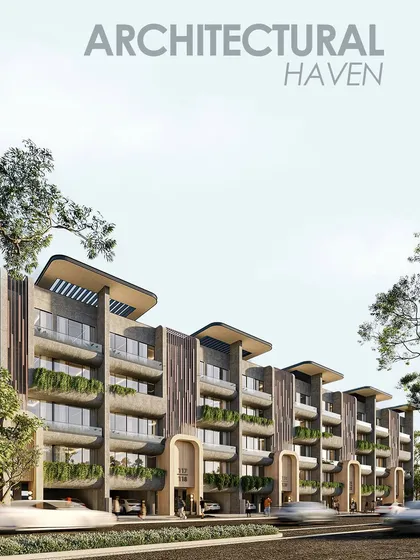 This design stands at the intersection of precision and elegance. Vertical fins draw the eye upward, while terraces layered with greenery blur the boundary between the built form and nature, allowing the architecture to breathe within its urban setting.