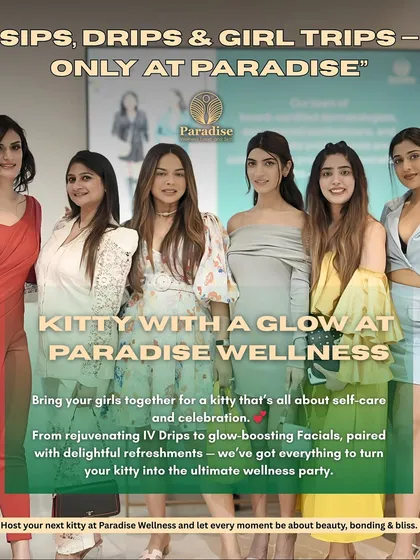 Why settle for a standard get-together when you can have a "Kitty with a Glow"? I love hosting groups of friends for a day of self-care, complete with rejuvenating IV Drips, glow-boosting facials, and refreshments.